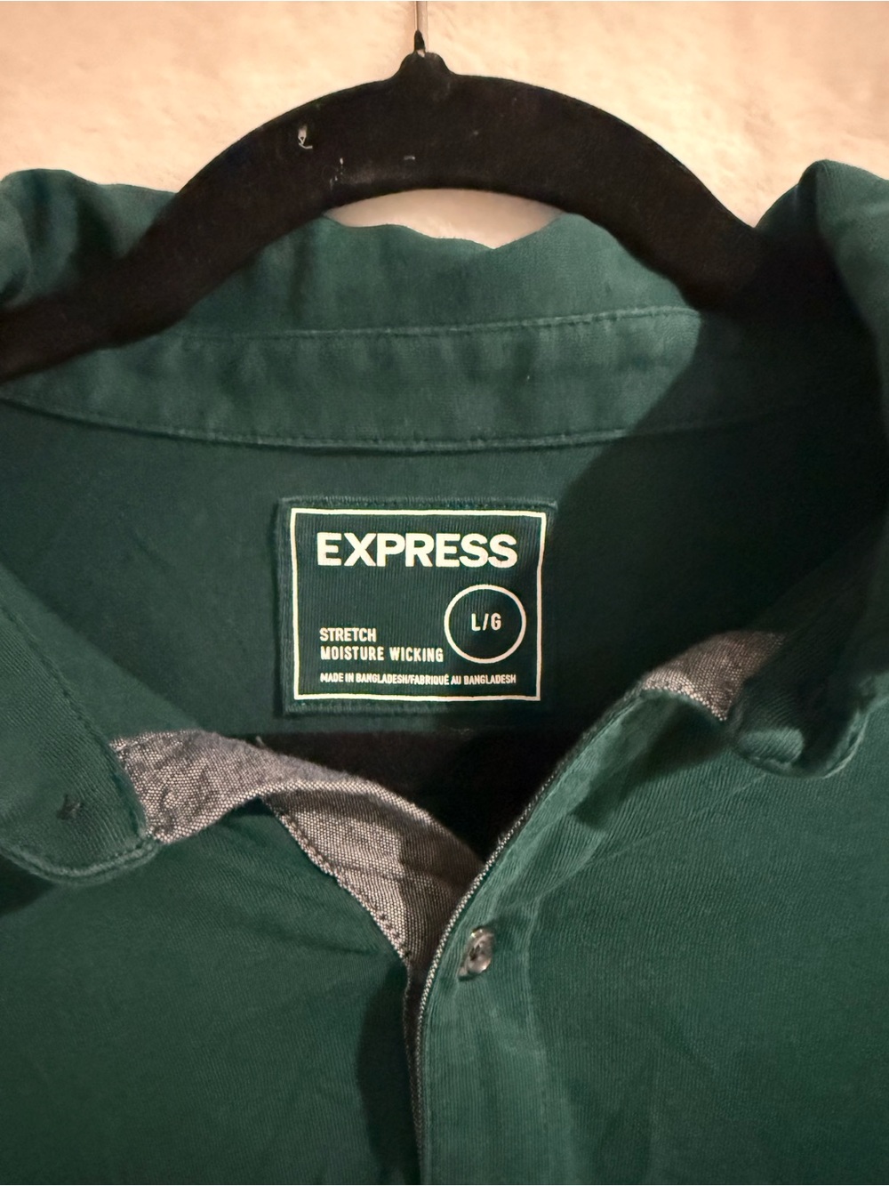 Express Men’s Dark Teal Polo Shirt - Picture 2 of 3